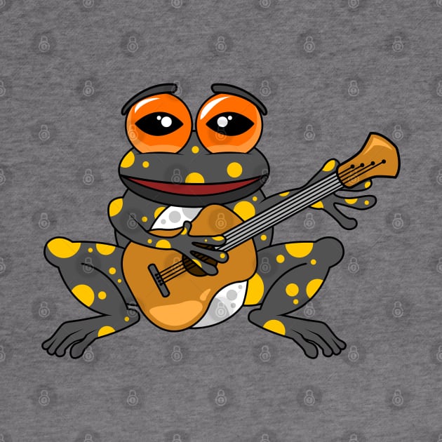 Frog with Guitar by Markus Schnabel